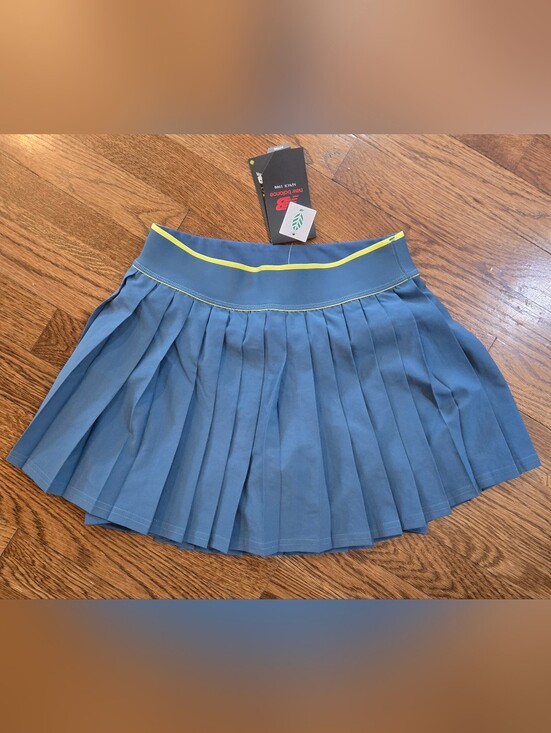 New Balance Dresses & Skirts - New Balance Pleated Tennis Skort NWT Teal Yellow WK41402 Size Small